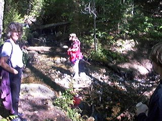 crossing a stream