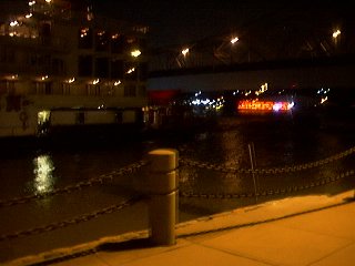 Looking across the Mississippi from St. Louis