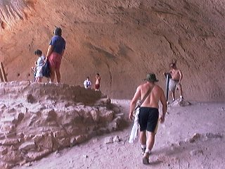 Inside the cave