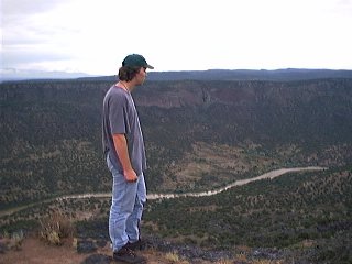 Looking down to the Rio Grande