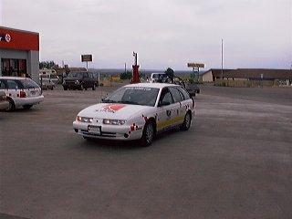 Pace car? for the Saturn bicycling team