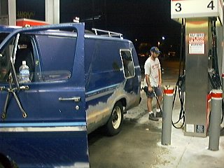 Kevin pumps gas in South Carolina, a truly dull state