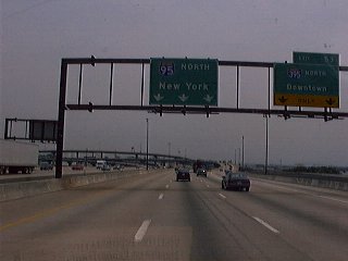 Sign for New York